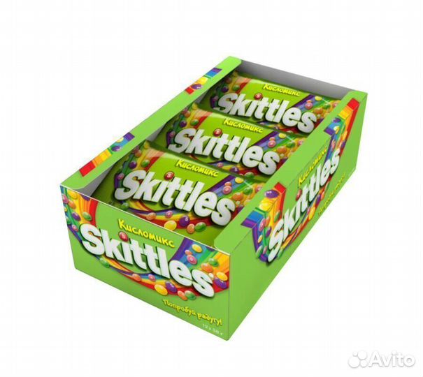 Конфеты драже Skittles Кисломикс 38 г
