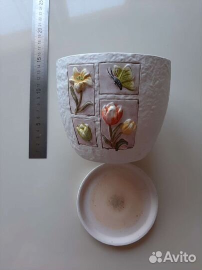 Керамические горшки для цветов бу