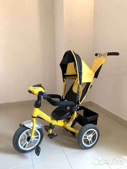 Детский велосипед с родительской ручкой