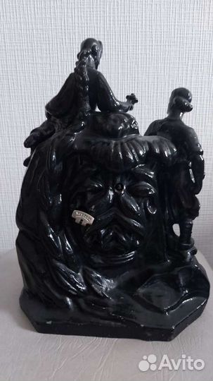 Часы каминные Молния Хозяйка медной горы знак каче