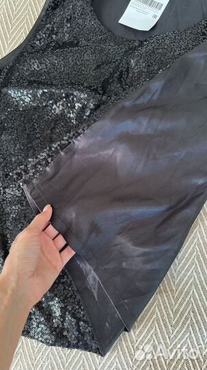 Черная кофта с паетками 58 р-р новая