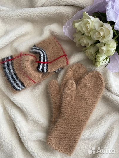 Повязка на голову вязаная