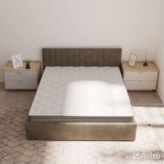 Кровать с подъёмным механизмом и матрасом