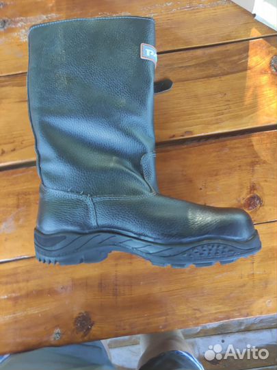 Сапоги мужские зимние кожаные
