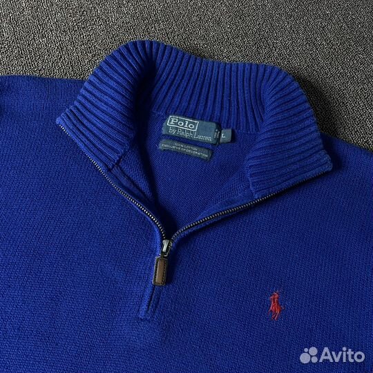 Винтажная халф-зип кофта Polo Ralph Lauren