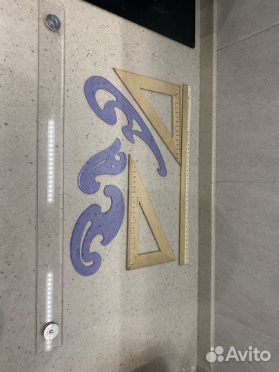 Линейка лекало рейшина треугольники набор