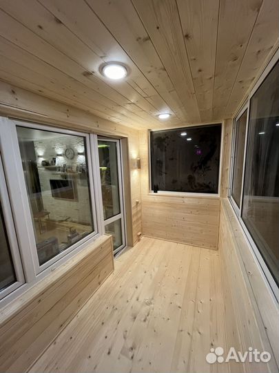 Обшивка лоджий, балконов