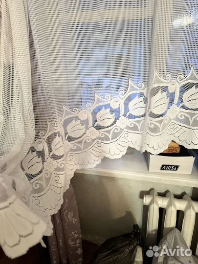 Тюль арка кружевная