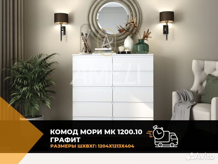 Комод в стиле икеа черный