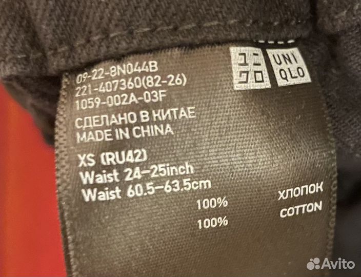 Шорты джинсовые женские Uniqlo черные xs(42)