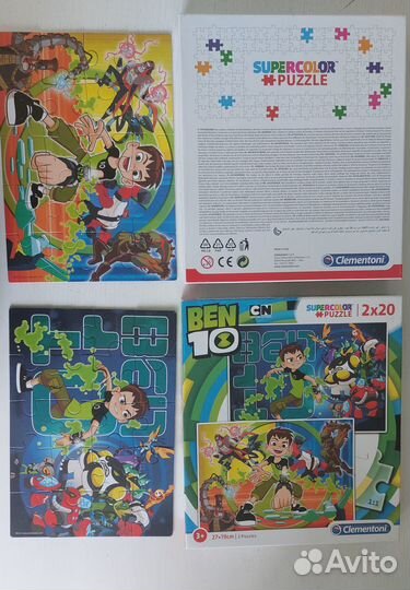 Пазлы Ben 10 / Бен 10 возраст 3+ в наборе 2 шт
