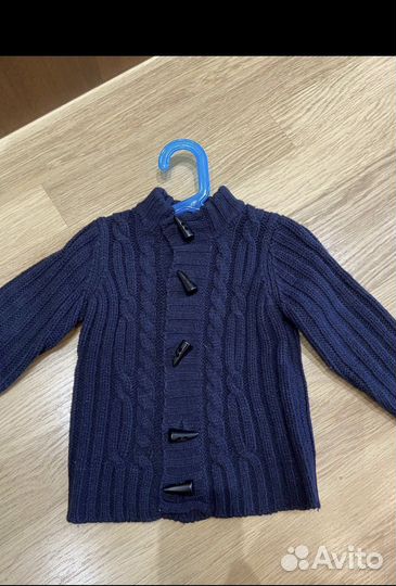 Вязаный кардиган zara на мальчика, 24-36 мес