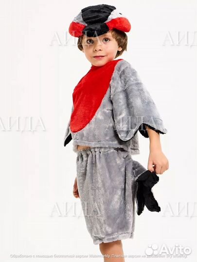 Костюм снегиря до 110см