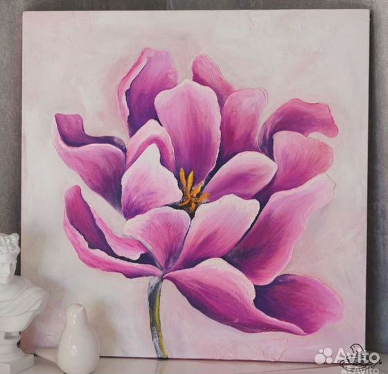 Картина цветок, картины на заказ, услуги художника