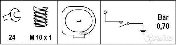 Датчик давления масла 6zl008280-031 hella