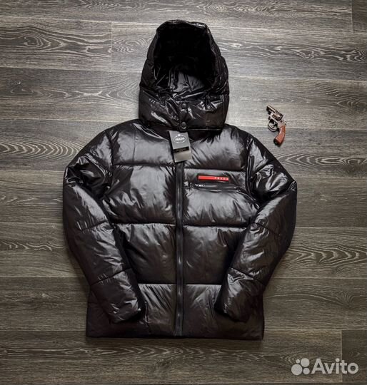 Пуховик Prada глянцевый 3 цвета, 44-56