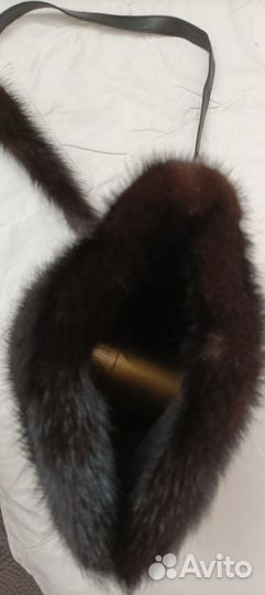 Сумка - муфта женская. Норковая
