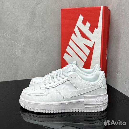 Кроссовки Nike Air Force 1 Shadow Triple White