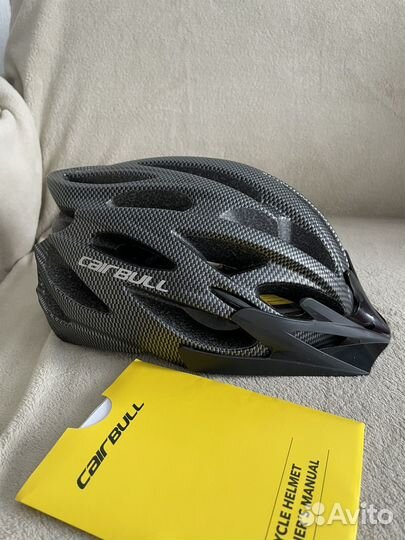 Велошлем с визором и габаритным фонарем