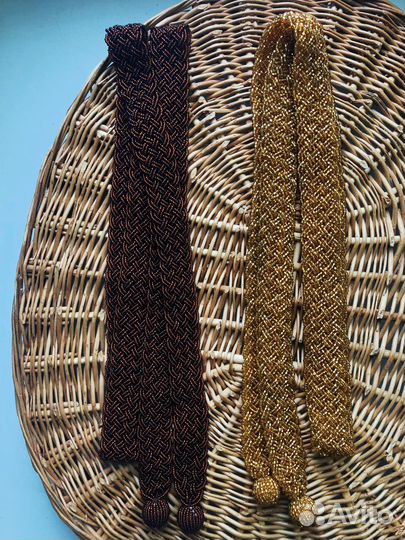 Пояс из бисера ручная работа