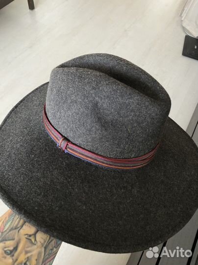 Шляпа фетровая с прямыми полями zara