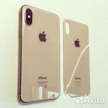 iPhone XS MAX Крышка/Заднее стекло+Установка