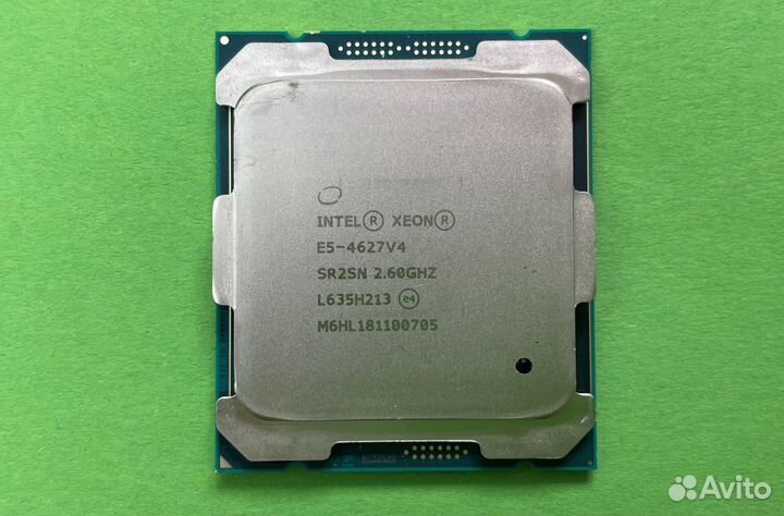 Intel Xeon E5 4627 V4, ядер 10 3.2 GHz, 10 потоков