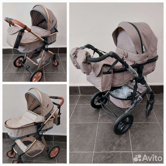Коляски для новорождённых 2в1, 3в1, прогулочные