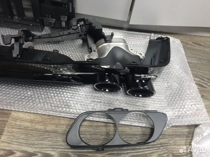 Диффузор с насадками Mercedes E class w213 5.3AMG