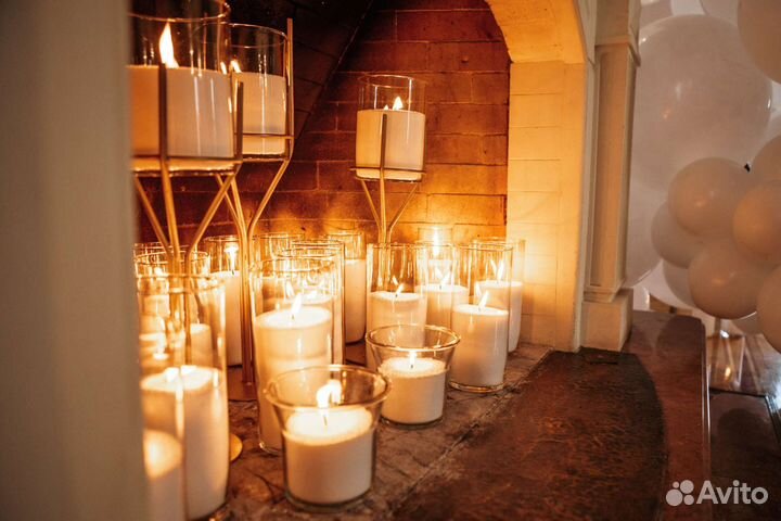 Насыпные свечи, колбы аренда