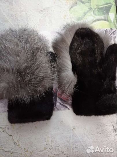 Норковые варежки