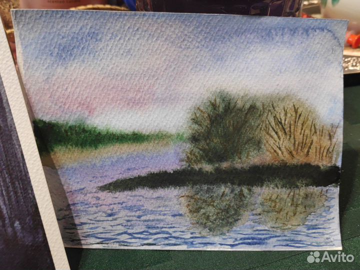 Акварельные рисунки этюды