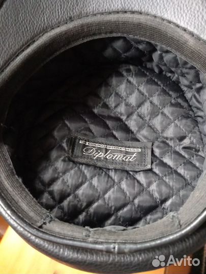 Мужская кожаная кепка