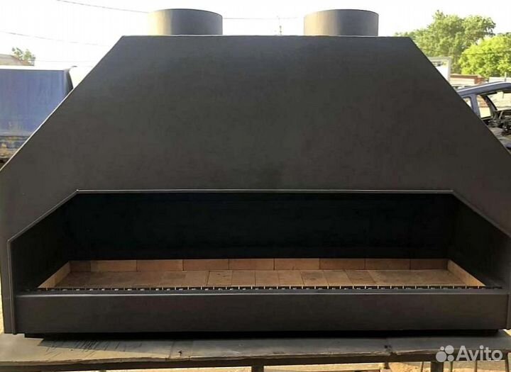 Мангал закрытый, мангал с дымоотведением