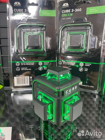 Лазерный уровень ADA Cube 3-360 green