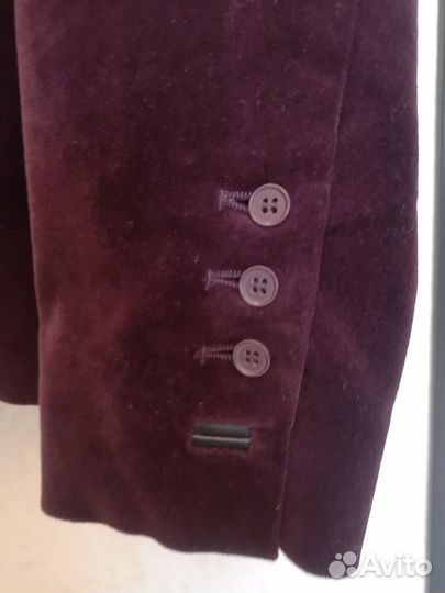 Жакет бархатный