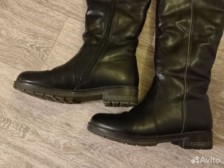Зимние женские сапоги 38 натуральная кожа