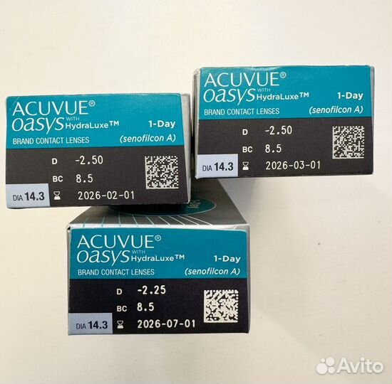 Линзы acuvue oasys однодневные