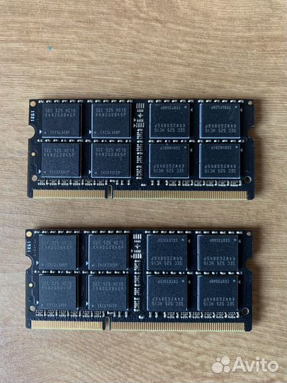 Озу Corsair sodimm DDR3 4gb (2 шт.)