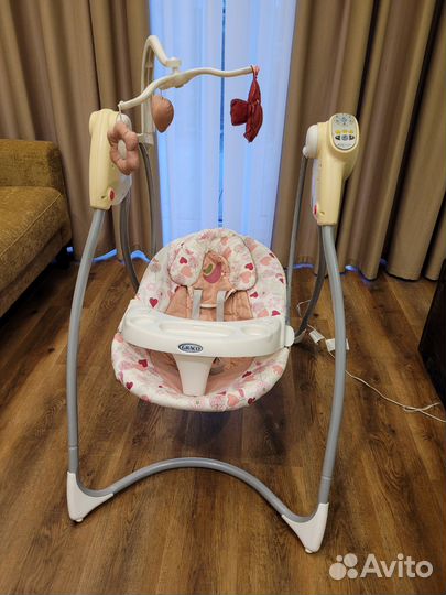 Детские электронные качели graco