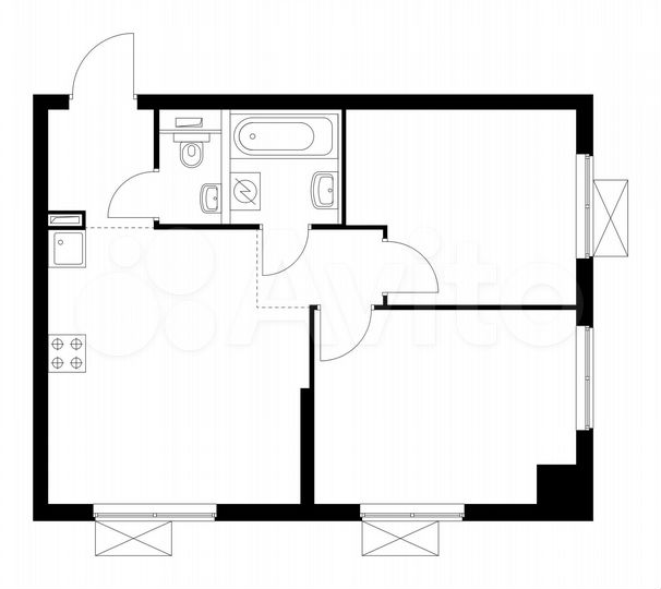 2-к. квартира, 48,6 м², 4/33 эт.
