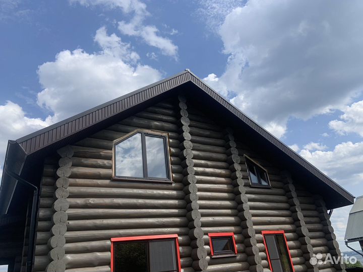 Монтаж снегозадержателей, водосточных систем