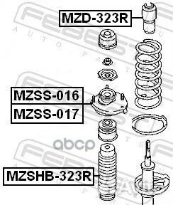 Опора амортизационной стойки зад лев mzss017