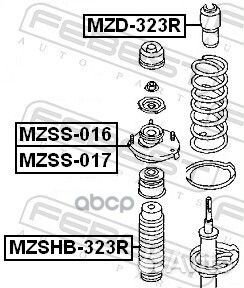 Опора амортизационной стойки зад лев mzss017