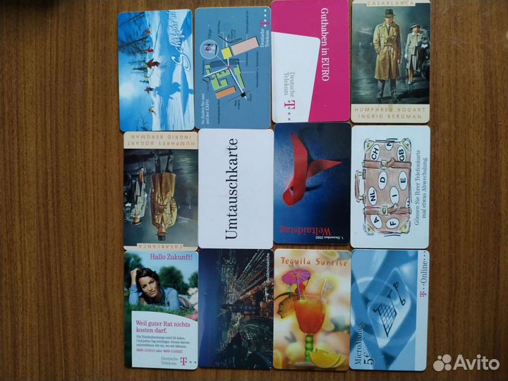 Телефонные карточки, таксофона Европа и Германия