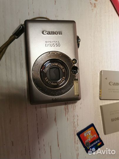 Цифровой фотоаппарат canon ixus 50