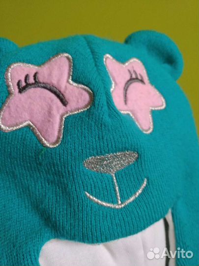 Шапка-шлем на 1-2 годика