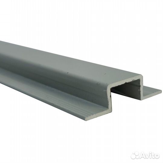 Омега-профиль алюминиевый 3 м 1 мм серый RAL 7035