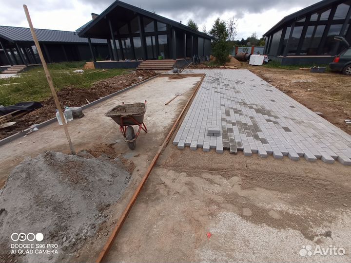 Укладка Тротуарная плитка брусчатка