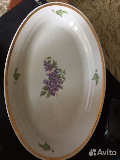 Дулёво.Большое овальное блюдо